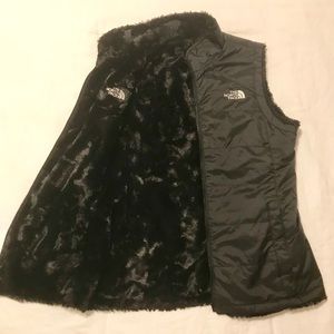 Black North Face Reversible Vest